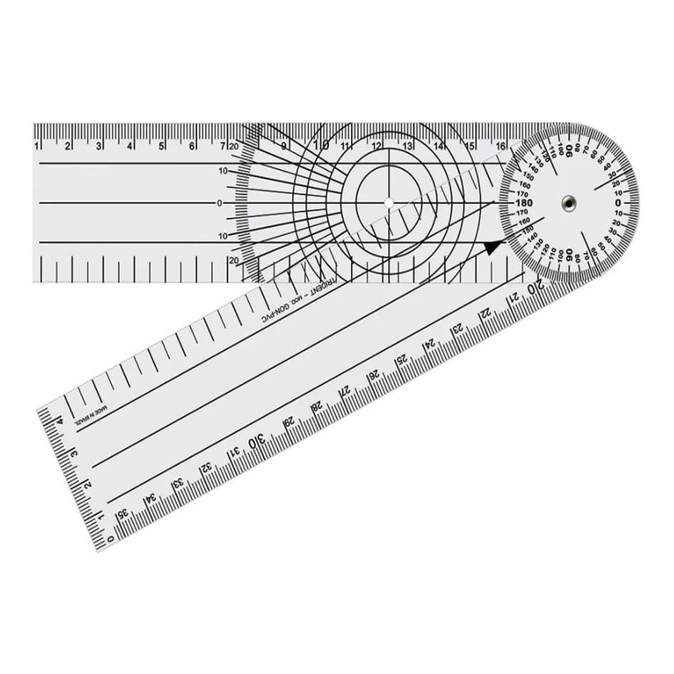 Regua Tipo Goniometro Fisioterapia Articular Membros