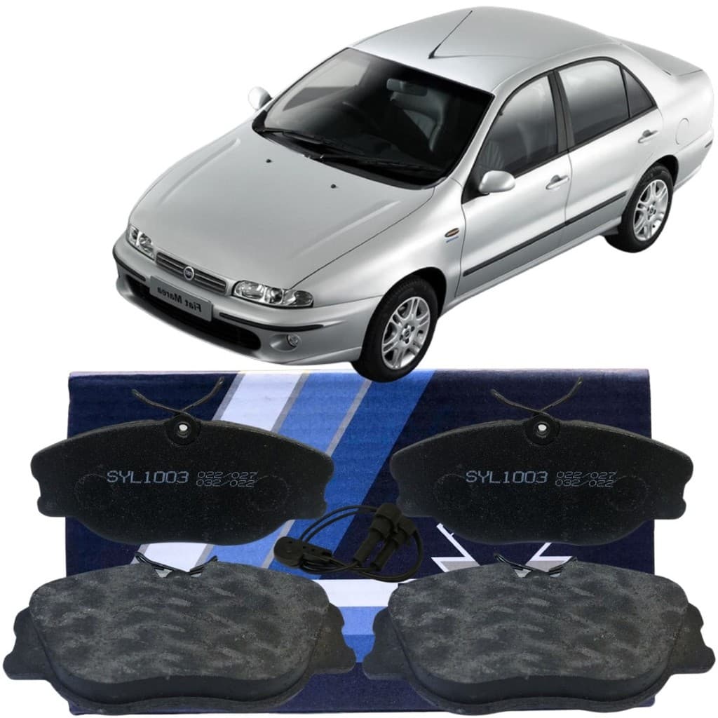 Pastilha De Freio Dianteiro Syl Para Fiat Marea 2000 A 2007