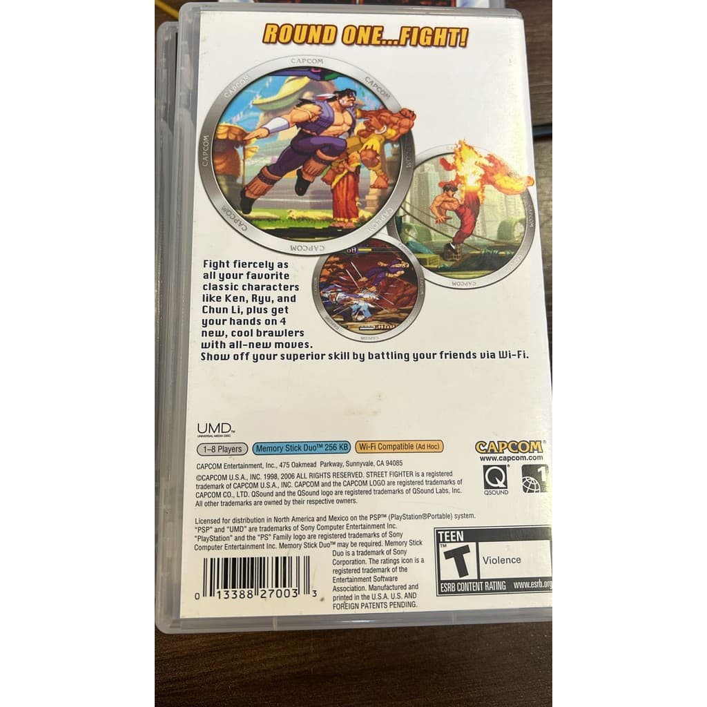 Street fighter Alpha Max PSP