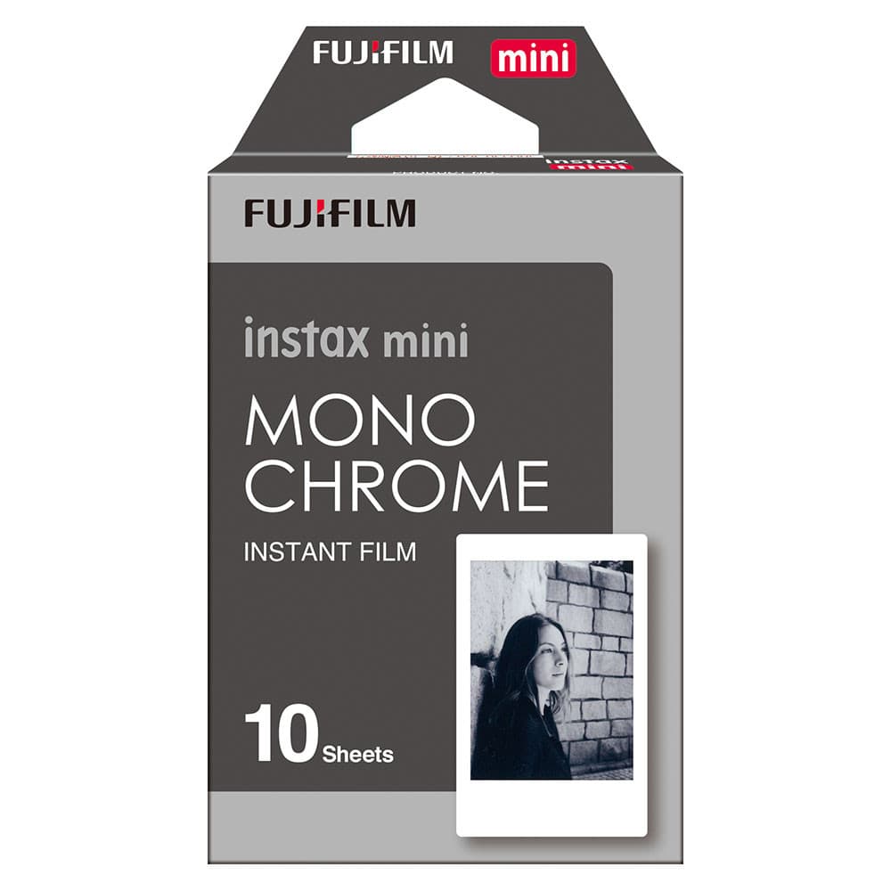 Filme instantâneo Fujifilm Instax Monochrome com 10 poses