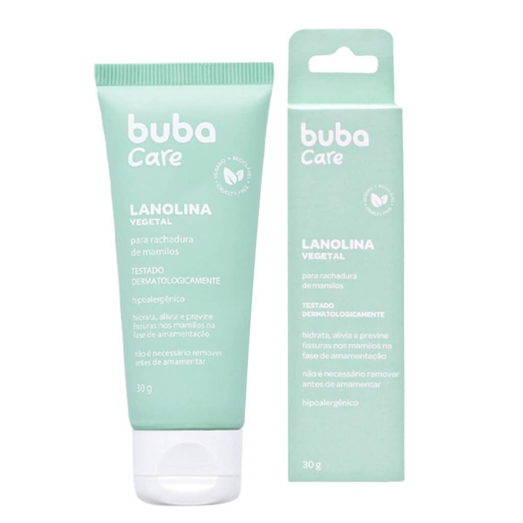 Creme Hidratante Seios Amamentação Lanolina Buba Care 30g
