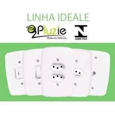 Interruptor e Tomada Pluzie linha Ideale 10A/ 20A