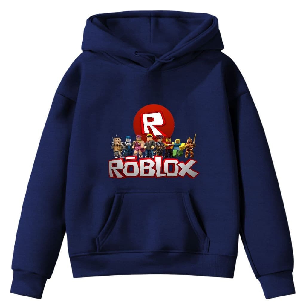 Moletom Infantil Battle Royale Jogo Ro-blox Equipe Diversão Hoddie Canguru Com Capuz Envio Imediato