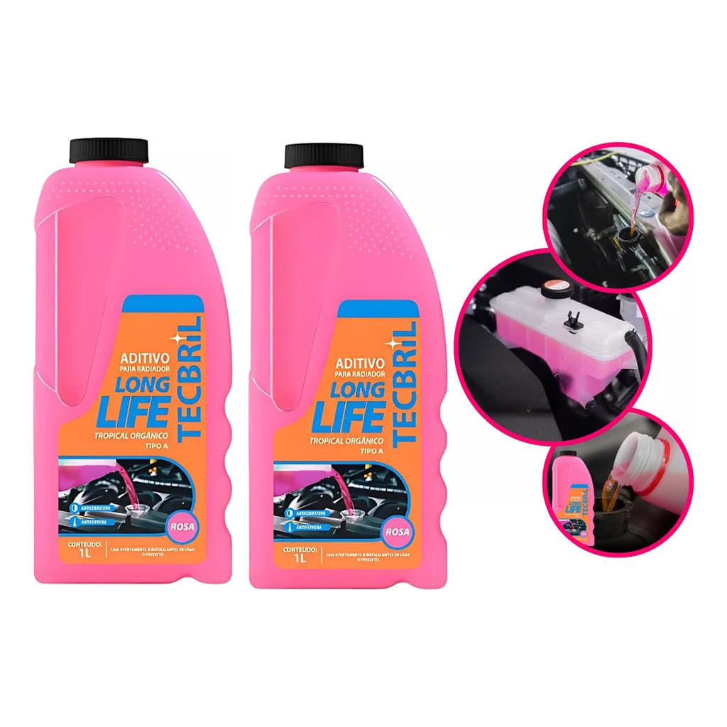 Aditivo Long Life Radiador Orgânico Pronto Pra Uso 2Lt