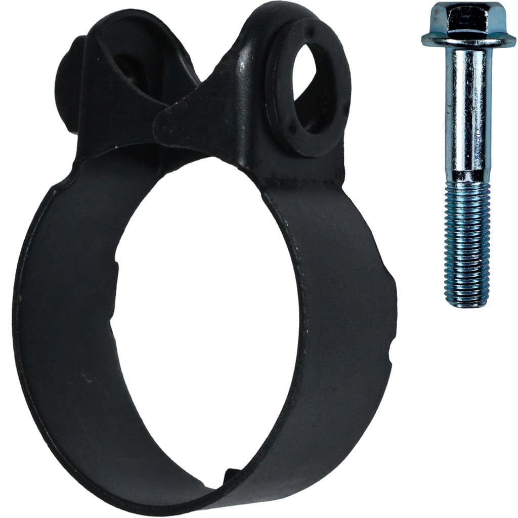 Abraçadeira escape com parafuso XRE 300 XR250 Tornado XRE300 CB250F Twister CB300 2001 em diante