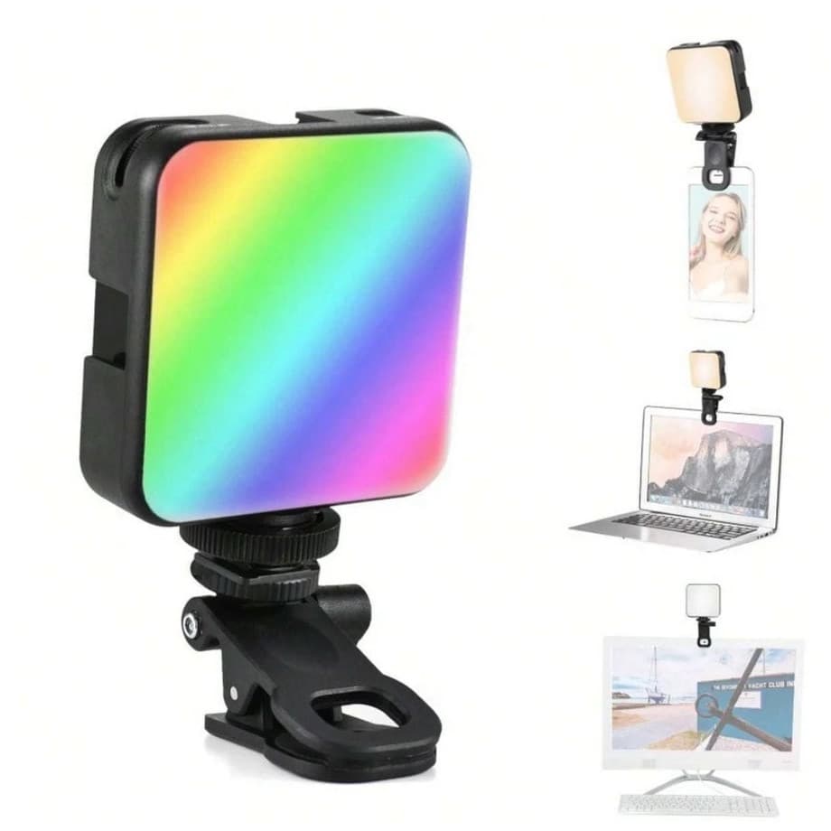 Iluminação Fotográfica Noturna De Preenchimento Mini LED Luz De Vídeo De Lâmpada Portátil