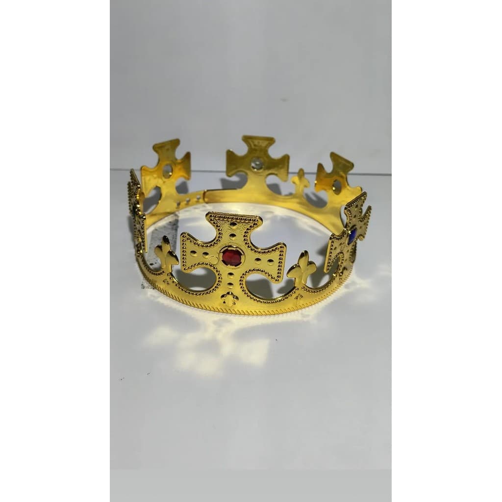 6/10 Coroa Dourada Rei Plástico