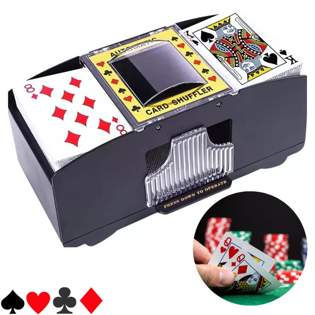 Embaralhador de Cartas Automático para Baralho, Uno, Cartas Misturados Automático de Pilhas