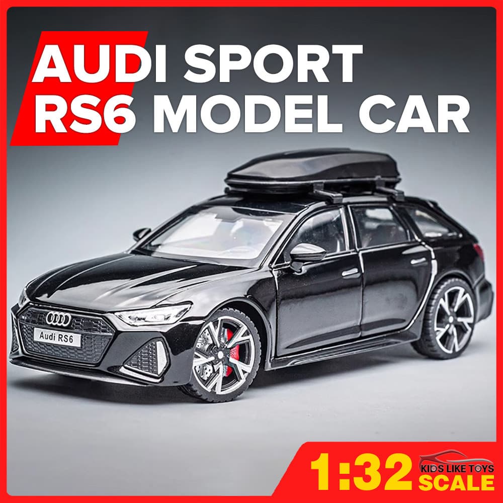 KLT 1 : 32 Audi RS6 Diecast Modelo Carro Liga Carros Brinquedos Coleção Presente Para Crianças Menino Menina