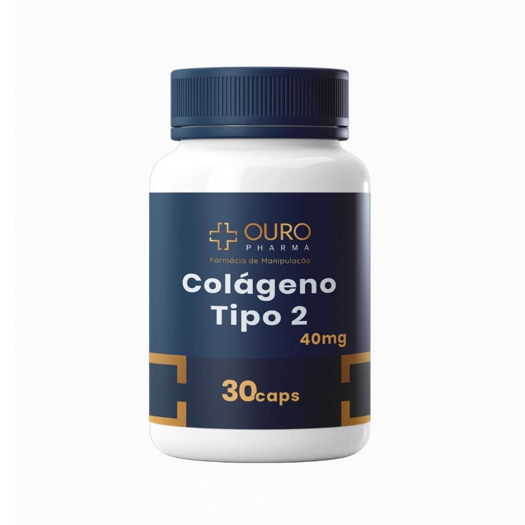 Colágeno Tipo II 40mg Matéria Prima Importada