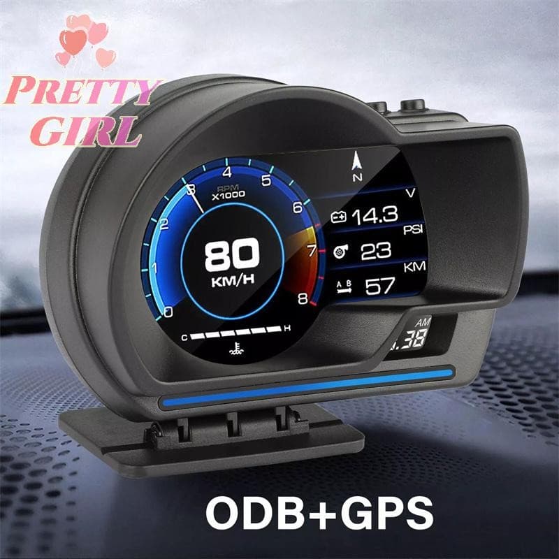 [Pretty ggirl] Medidor De Sistemas Duplos Universal E GPS Velocímetro Up Display Multifuncional Temperatura Da Água Turb