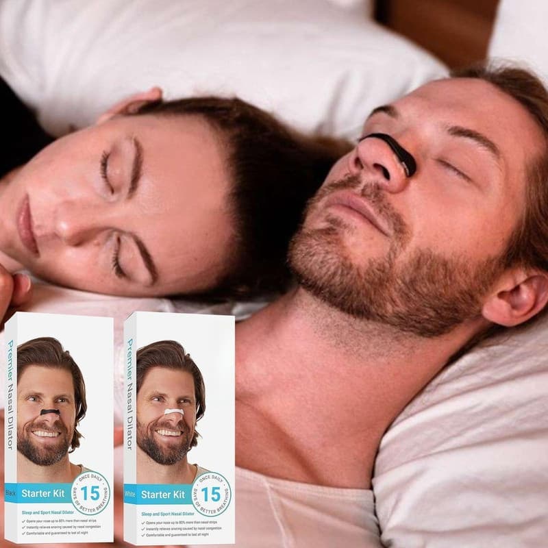 Clipe Nasal Expansor Respiratório C/15 Pares de Adesivos Nasais Magnéticos p/ Melhorar a Respiração