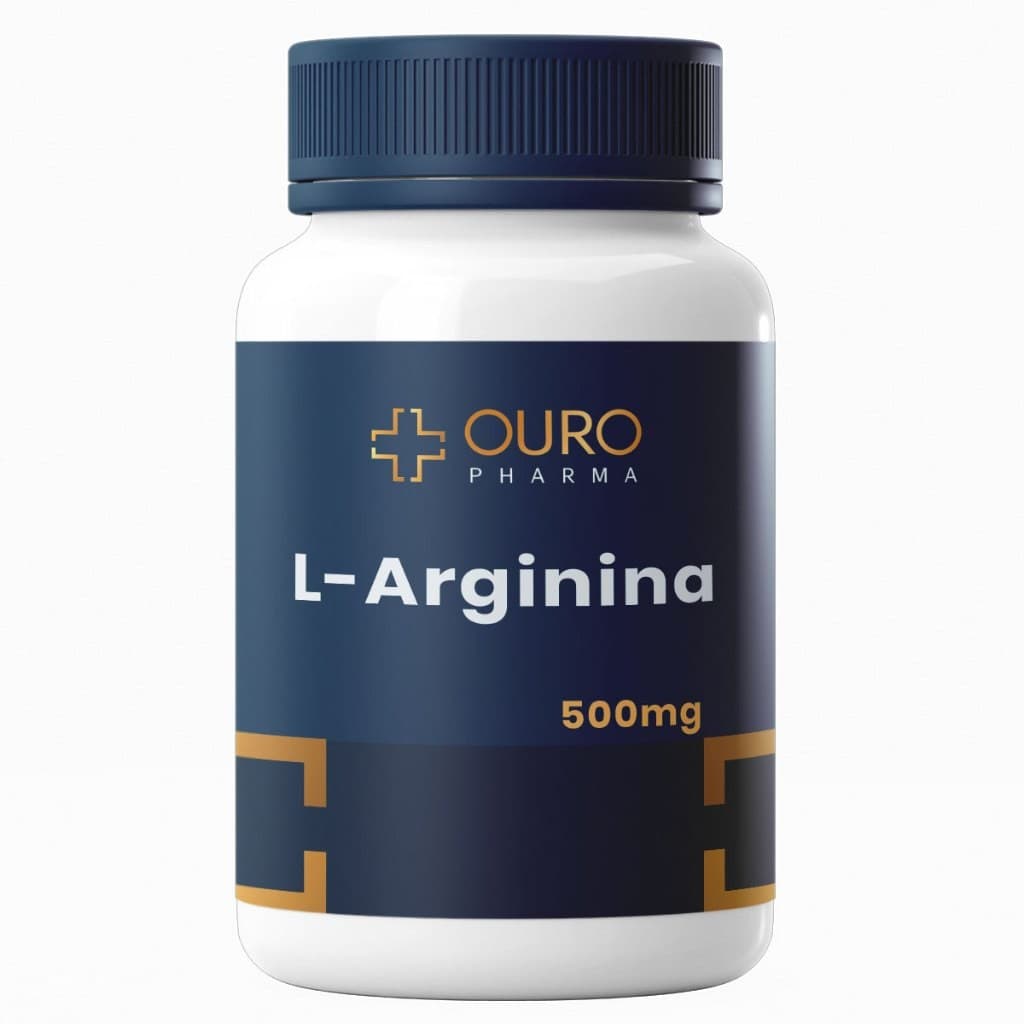 Arginina 500mg 60 ou 120 Cápsulas - Pré Treino