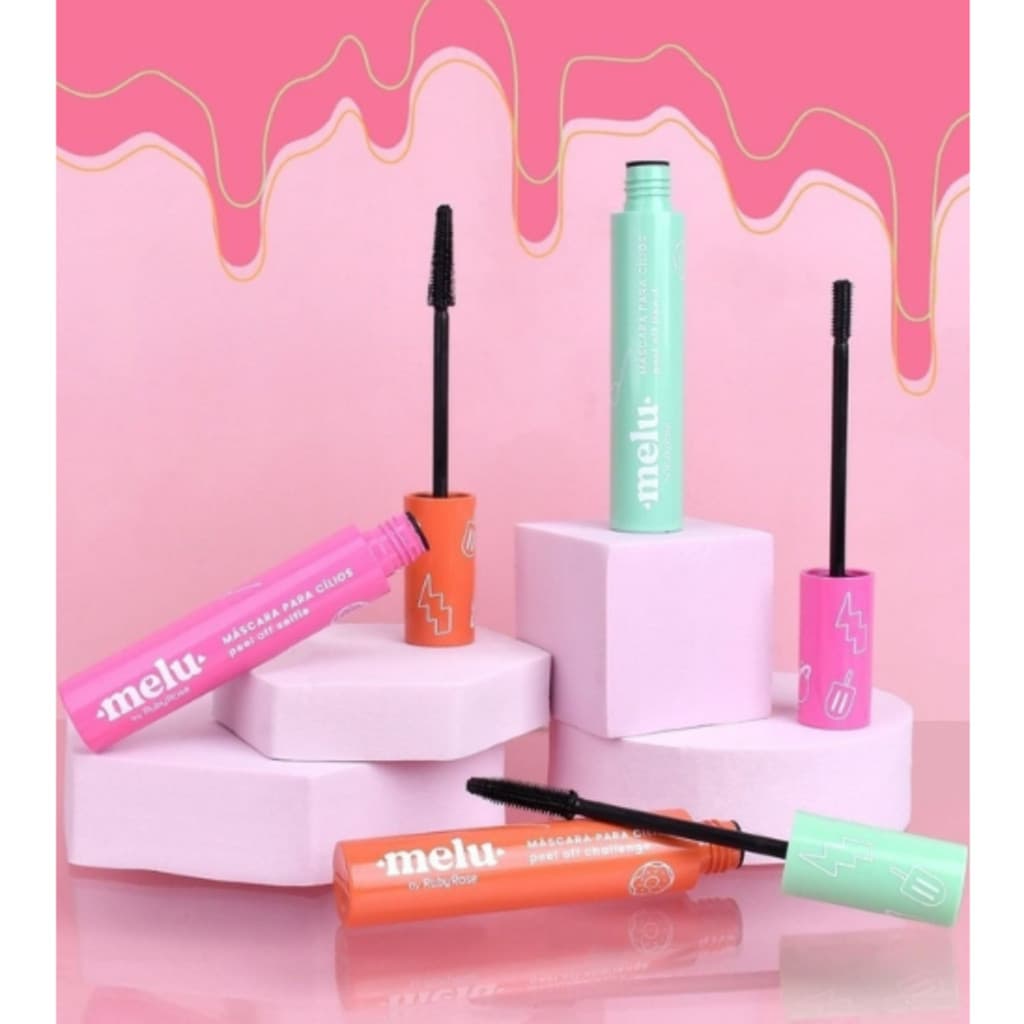 Mascara De Cilios Melu Ruby Rose Rimel Peel Off Alta Fixação