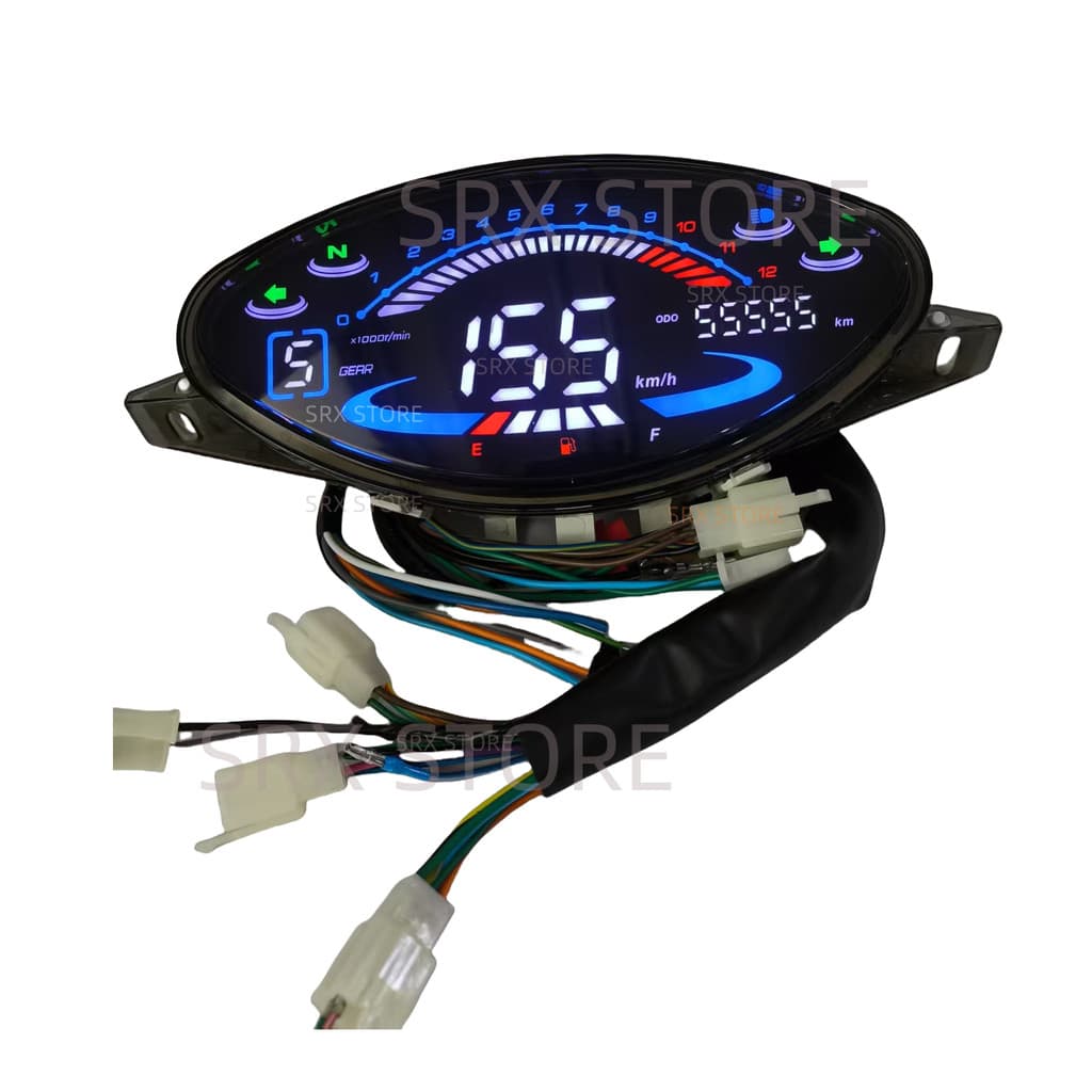 Biz100 Painel Digital LED Para Honda Biz100 Biz 100 C100 Motocicleta RPM Velocímetro Keller Crono Clássico 110