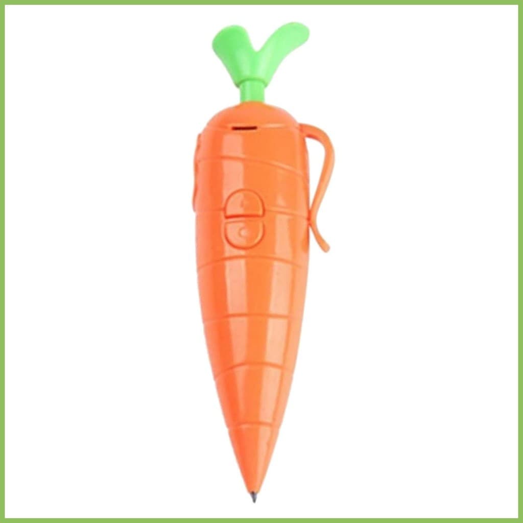 Caneta De Gravação Escrita Canetas De Tinta De Áudio Digital Gravador De Voz Cenoura Esferográfica qiazhilth