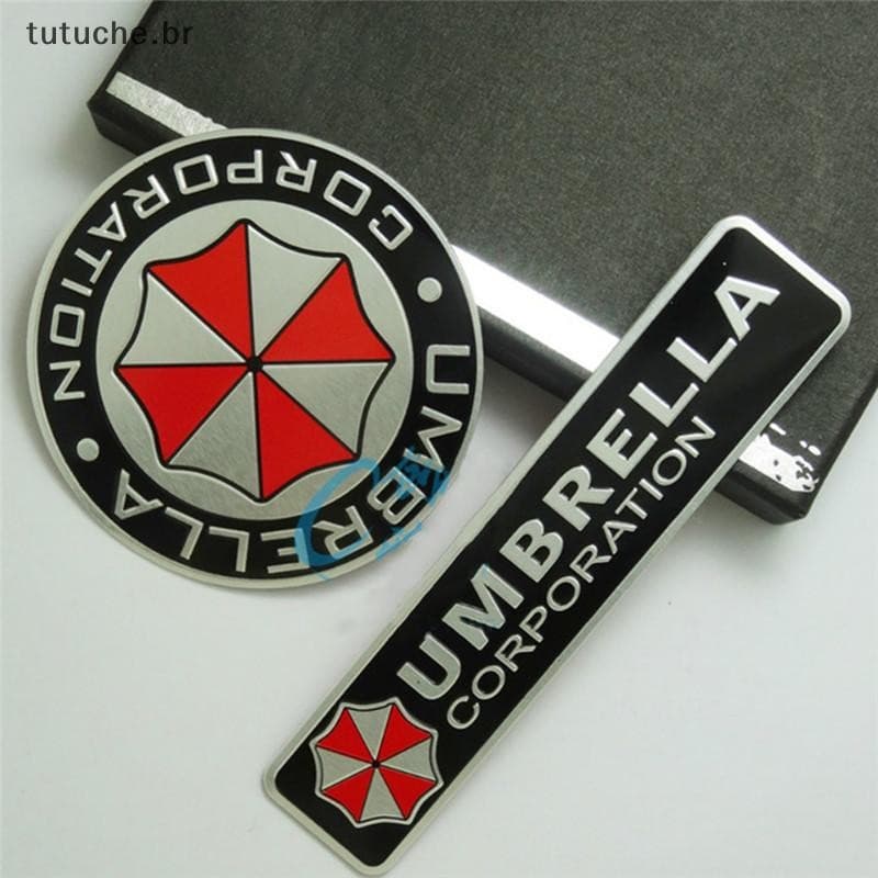 TU 3D Liga De Alumínio Umbrella Corporation Decalques Decorações Emblema BR