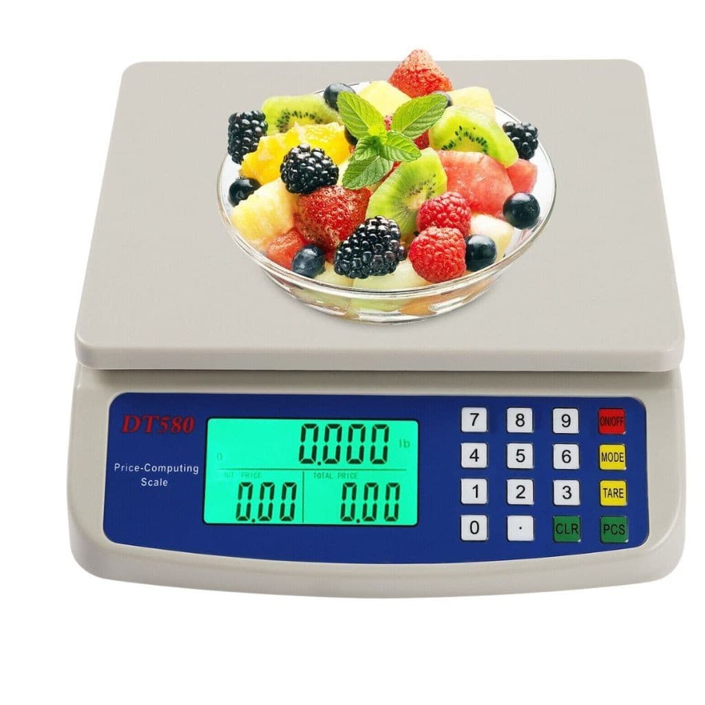 Qiu - Balança Eletrônica Digital LCD Capacidade de 30kg - 1g Compacta e Eficiente para Comércio