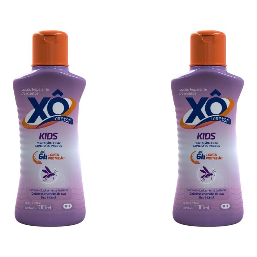 Kit Xô Inseto Kids Loção Repelente Infantil C/ 2Un De 100ml