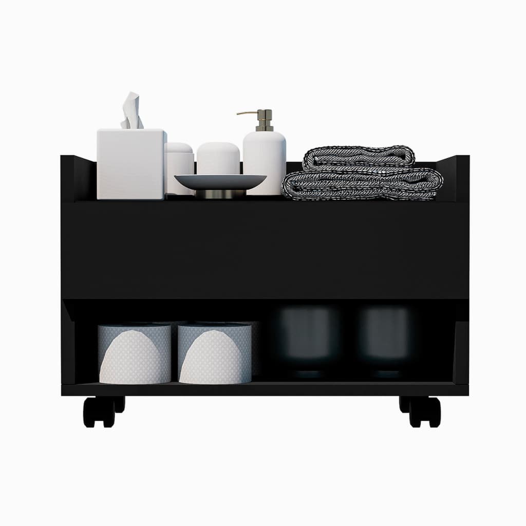 Armário Banheiro de Chão Com Rodinhas Organizador