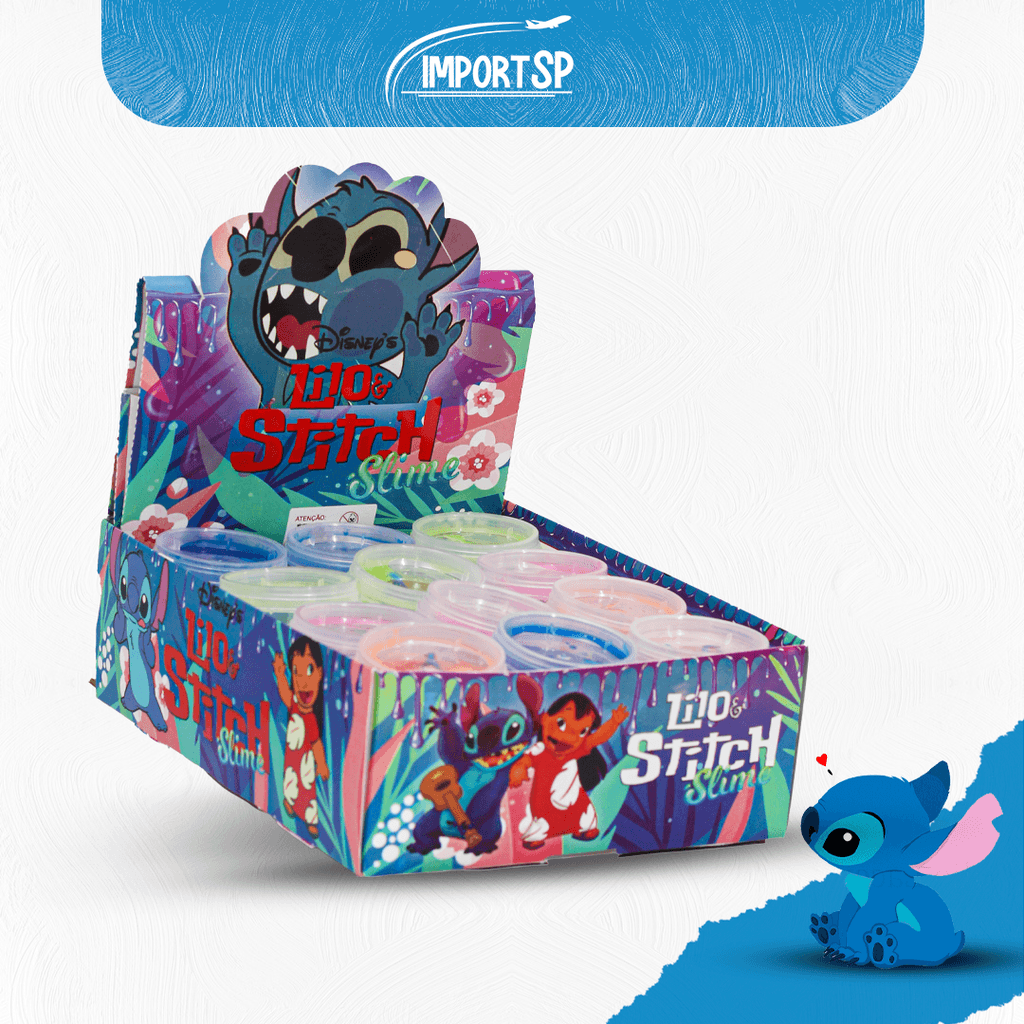 Slime Surpresa Stitch Caixa com 12 Unidades