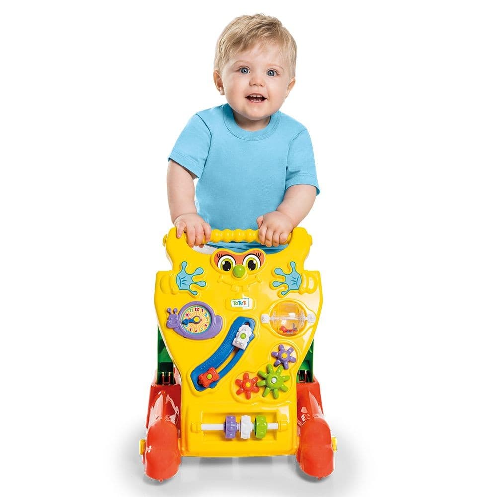 Andador Feliz Infantil Para Bebê Piloto Brinquedo Educativo 2 Em 1