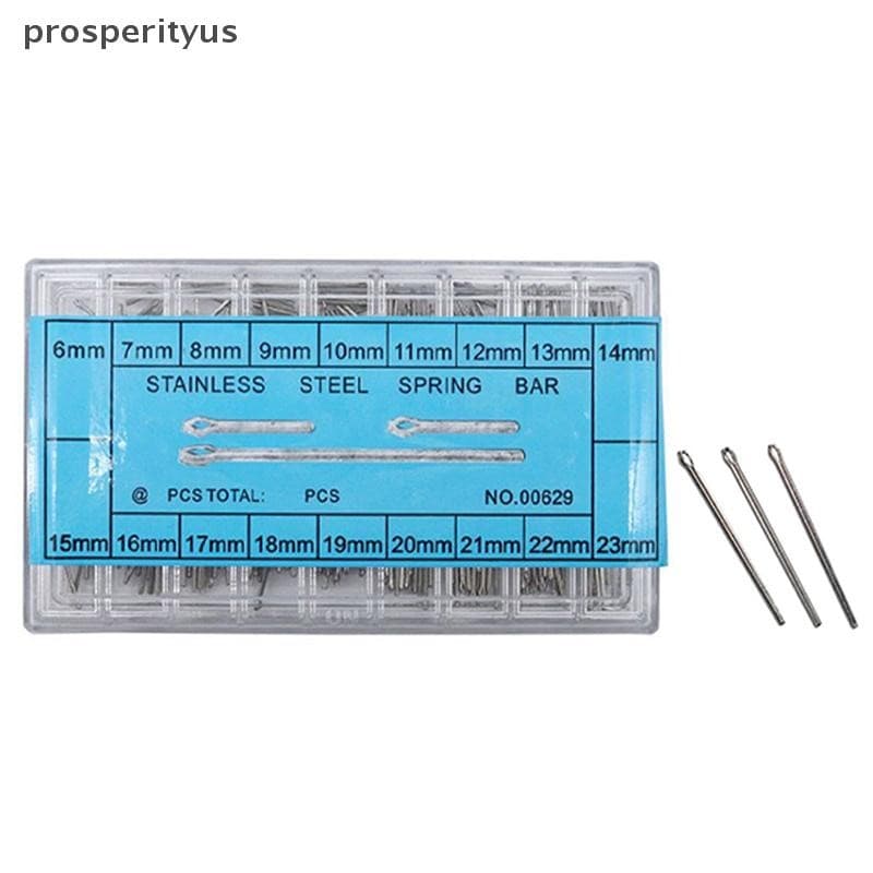 [prosperityus] 360 Peças De Pinos Divididos De Pulseira De Relógio Com Caixa De Aço Inoxidável , De Ligação , Variedade 