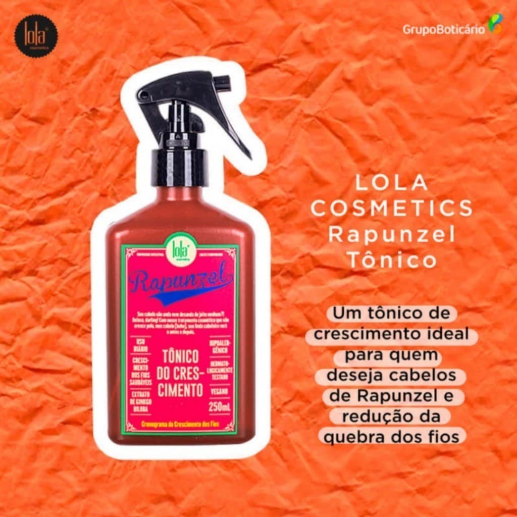 Lola Cosmetics Rapunzel Tônico Capilar de Crescimento 250ml