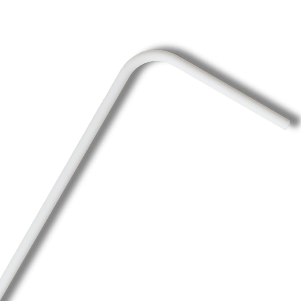 Tubo Branco Em L Extensível Para Box Provadores De Loja Cortina Pia 1 Metro Suporta Até 3kg Maxeb