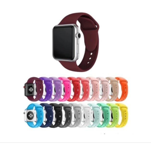 Kit 5/10 Pulseiras De Silicone Smartwatch Compatível 42-44mm Várias Cores