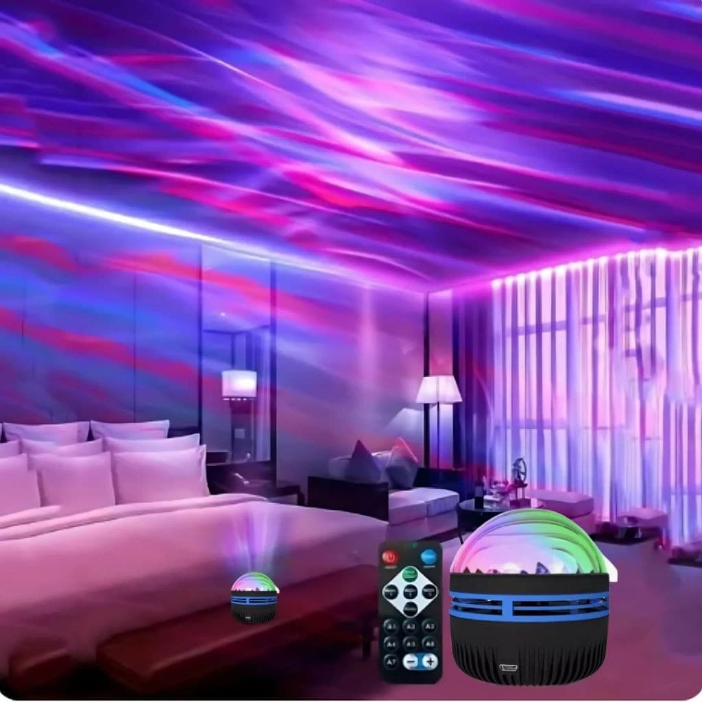 Projetor de Ondas Ocean + Aurora com 14 Modos e Controle
