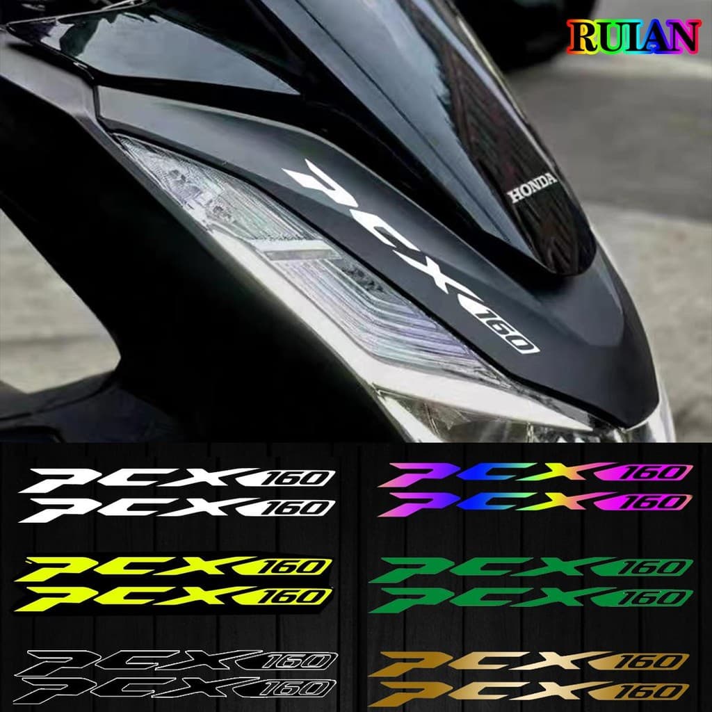 Pcx160 Adesivos Reflexivos Para Honda Pcx 160 Modificação Da Cabeça Motocicleta Decalques De Decoração Do Corpo Uma Vari
