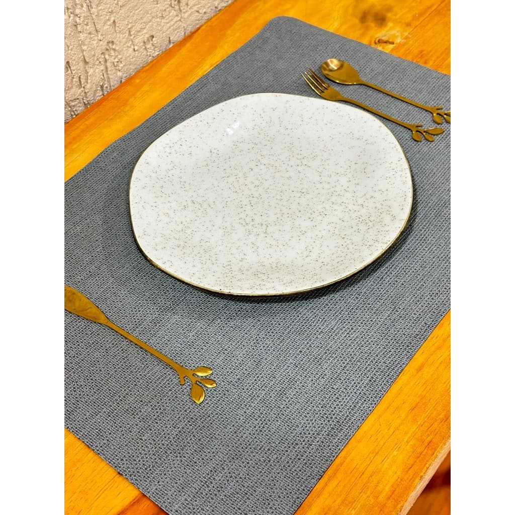 Jogo Americano Juta 2 a 10 Peças Impermeável Limpa Facil Pvc Retangular