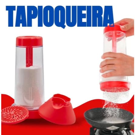 Tapioqueira Peneira Polvilhador - Armazena Tapioca Beiju Tapioca Farinha Cozinha Utensilio