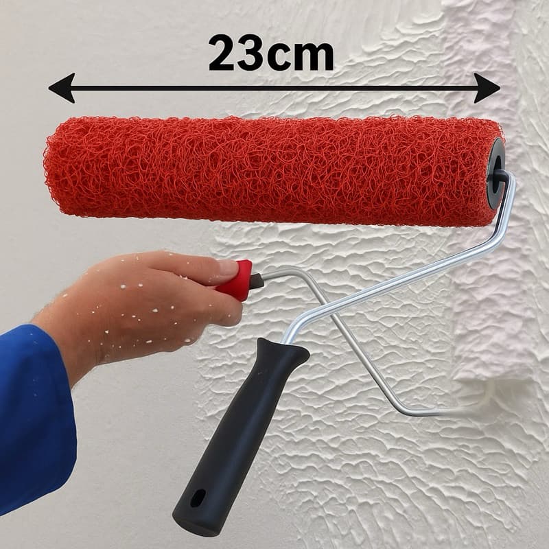 Rolo de Textura Cabelo de Anjo Tipo Exportação 23cm C/ Suporte