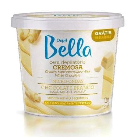 Cera Micro Ondas Chocolate Branco Depil Bella 100g