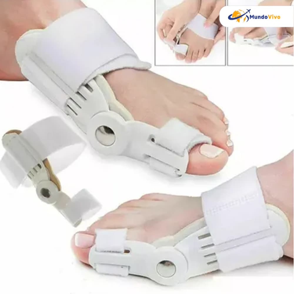 Kit 2 em 1: Corrector de Joanetes Ortopédico Noturno + Palmilha Articulada
