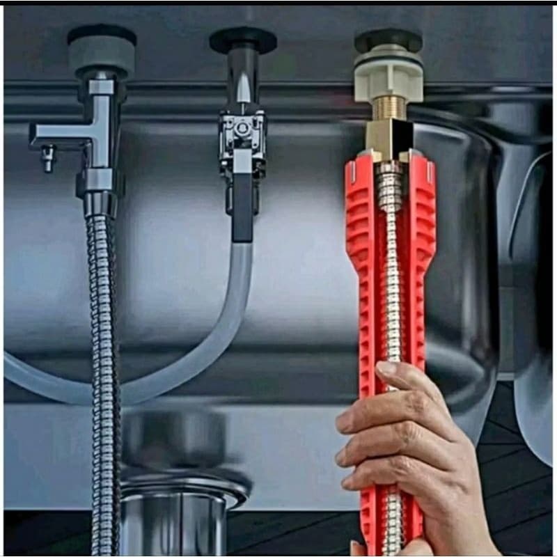 Torneira e Pia 8 Em 1 Multifuncional Ferramenta De Chave De Instalacao 11851