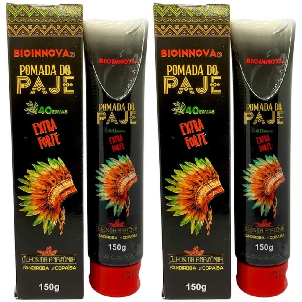 Kit 2 Pomada do Pajé 40 Ervas Extra Forte 150g - Bioinnova