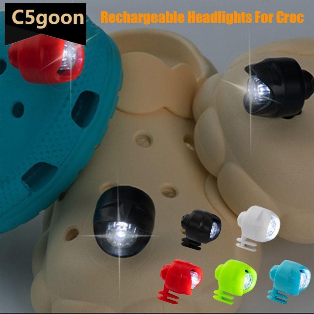 C5GOON Faróis Para Croc 3 Tipos De Luzes Footlight Caminhadas Acampamento Aviso Esportes Ao Ar Livre Acessórios Iluminaç