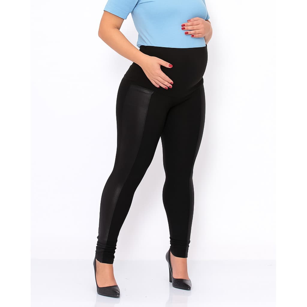 Maternidade Legging Montaria Cirrê Gestante Cós Alto Calça Sustenta Barriga