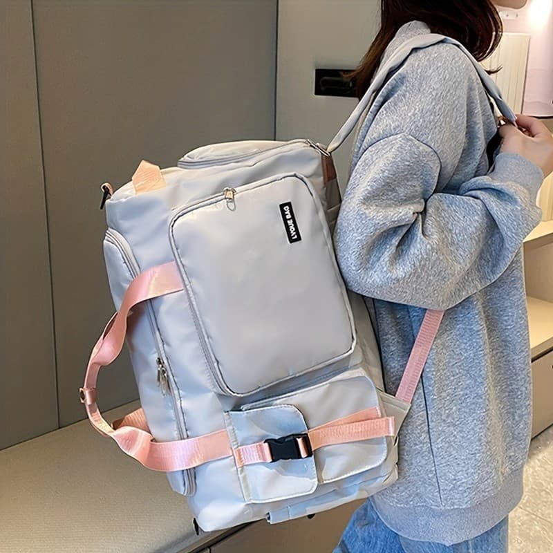 Bolsa De Viagem Organizador Multifuncional Com Grande Capacidade Alça De Ombro Ajustável Independente Para Sapatos