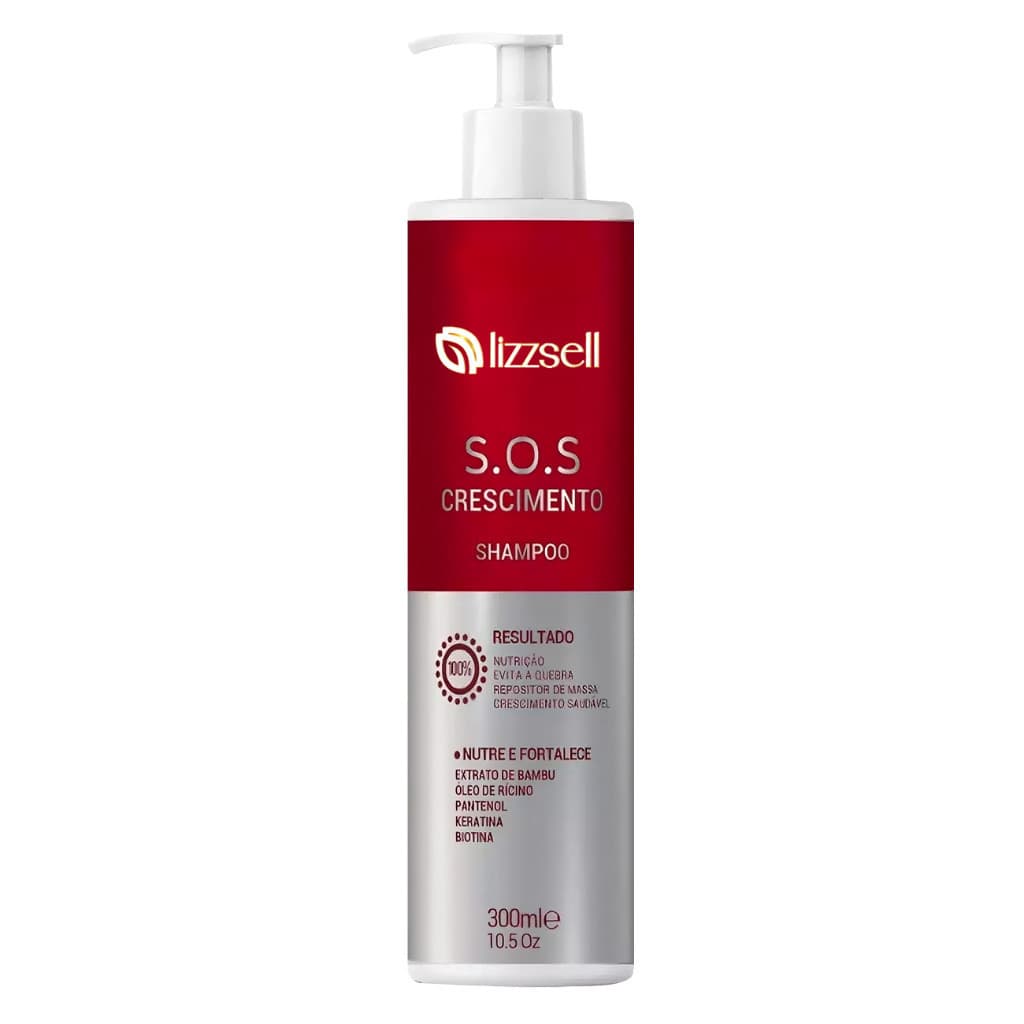 Somente Shampoo 300ml - Novo Sos Crescimento Capilar Anti Queda E Falhas - Autentico
