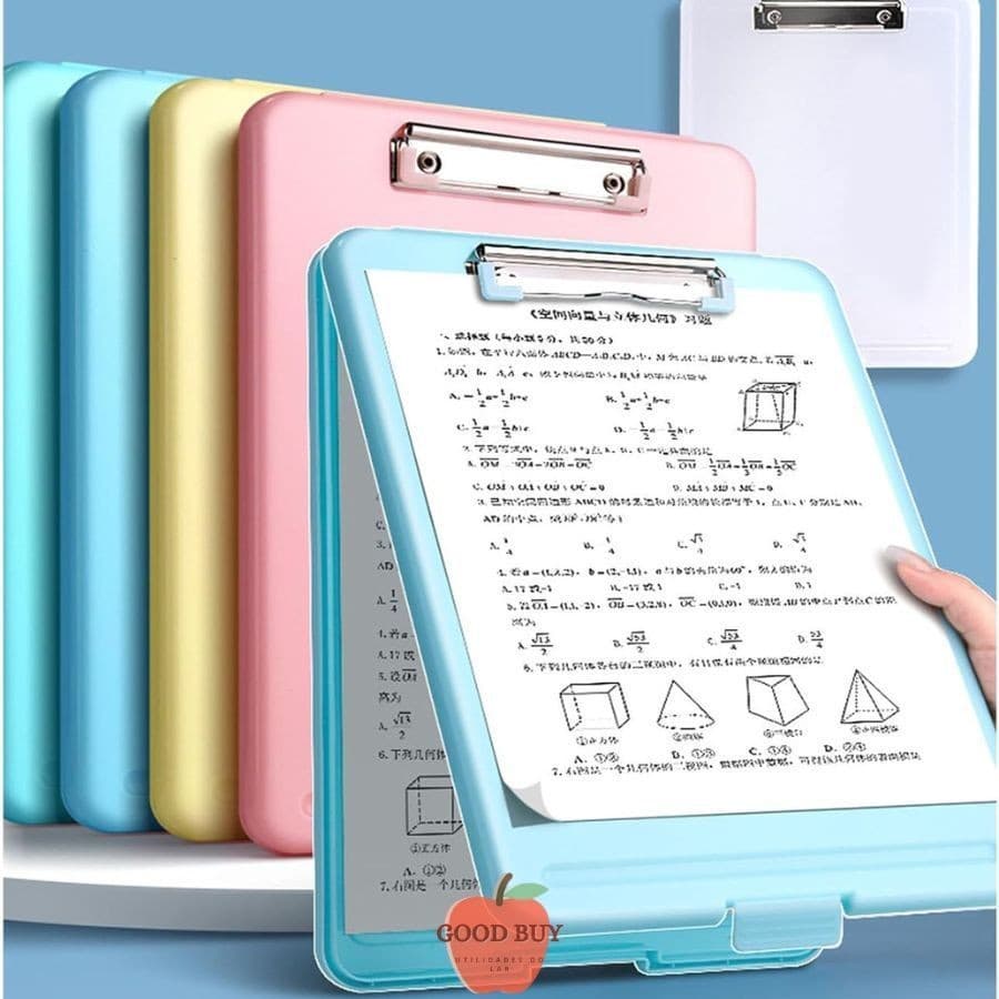 Pasta Prancheta Com Armazenamento De Abertura Multifuncional Organização