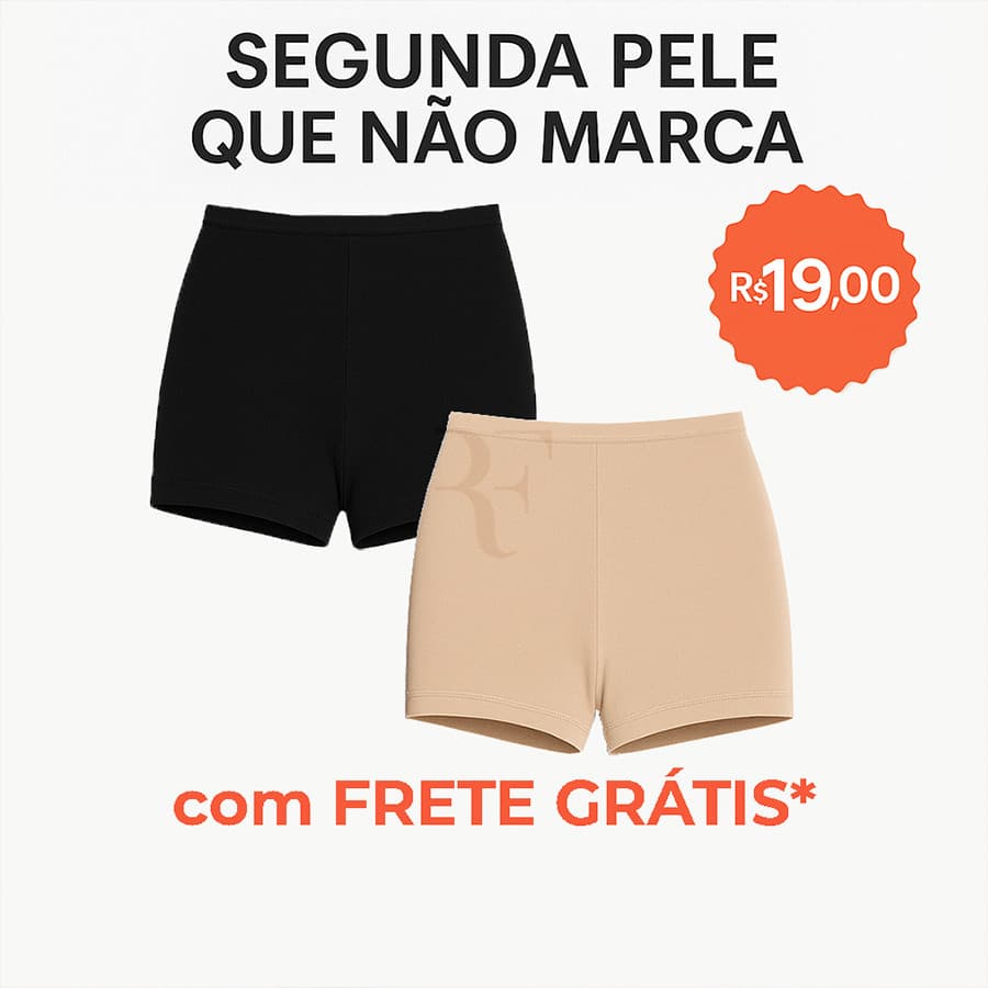 😍 Anágua Shortinho Intimo Segunda Pele – Modelador, Leve e Invisível – P ao GG