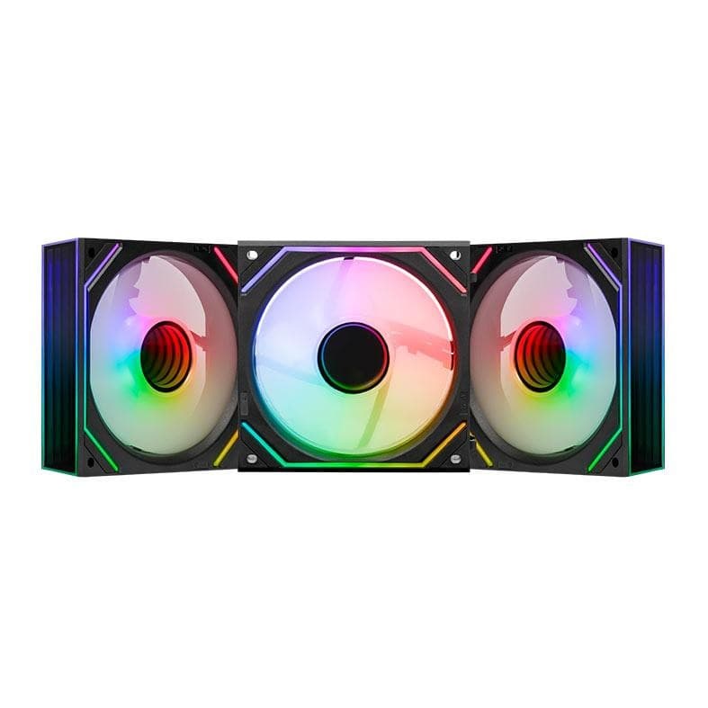 Kit Ventoinhas Pichau Zephyrus, 3x120mm, Preto, PCH-ZEPH-BK01