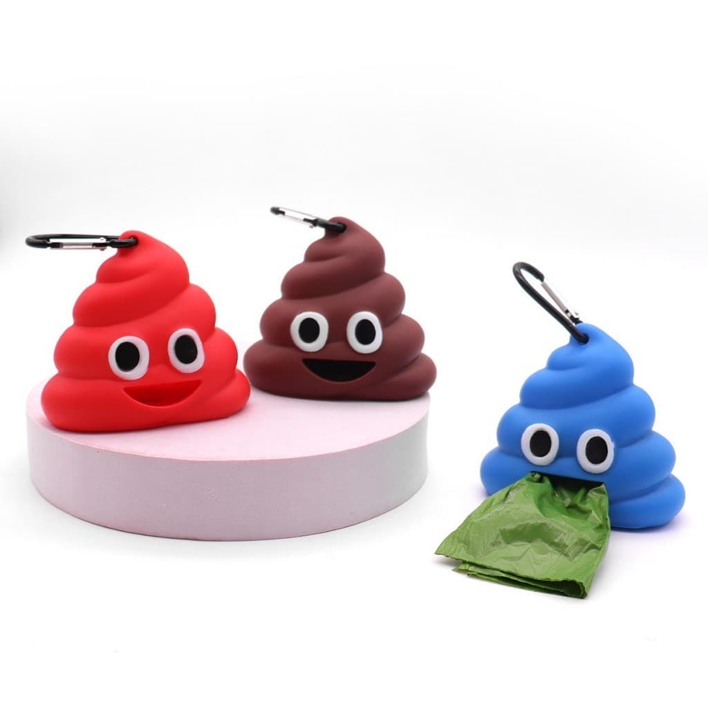 Porta Saquinho Coletor Cata Caca Coletor + 1 Rolo De Saquinhos Pet