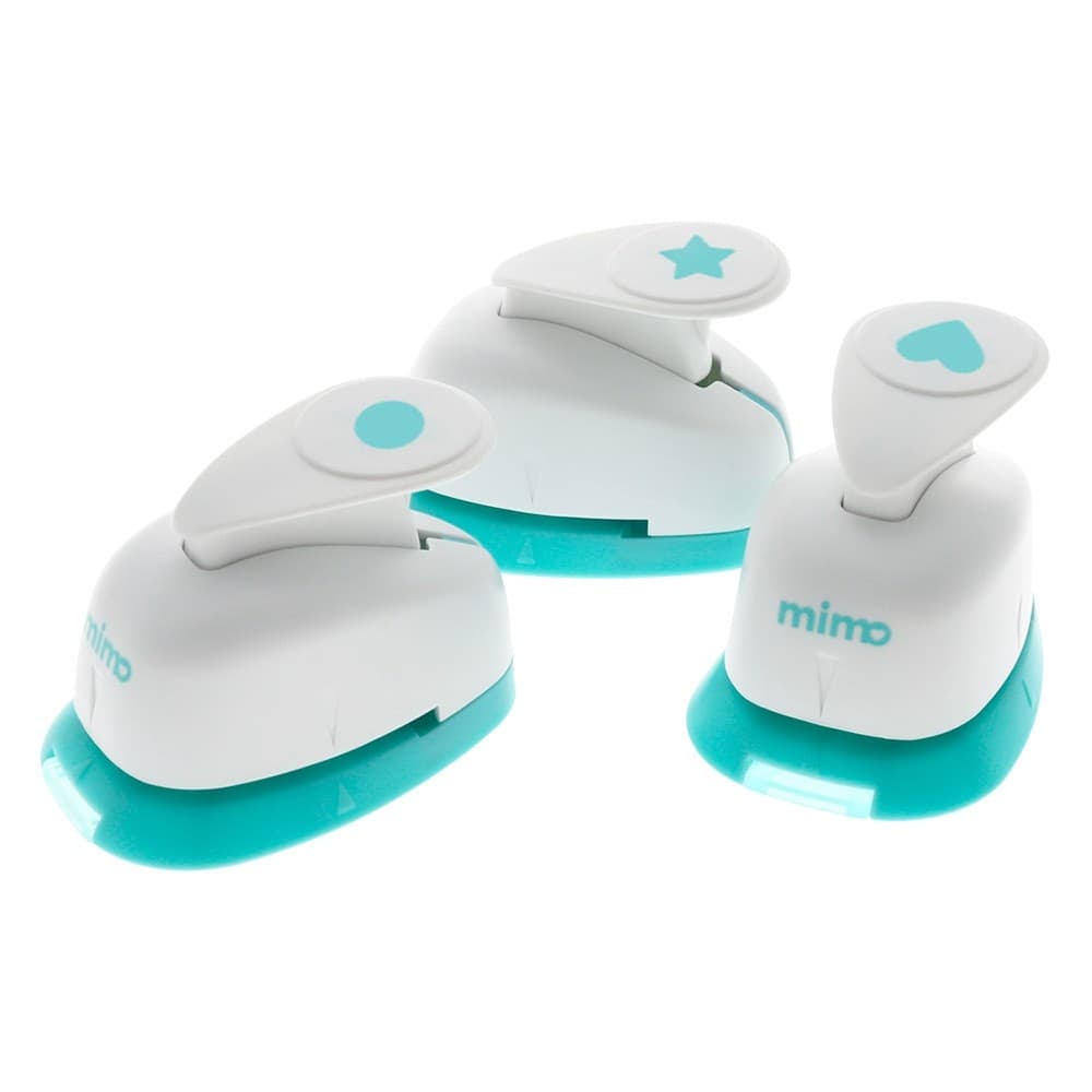 Kit de Furadores Círculo - Coração - Estrela Mimo - 3 Unidades