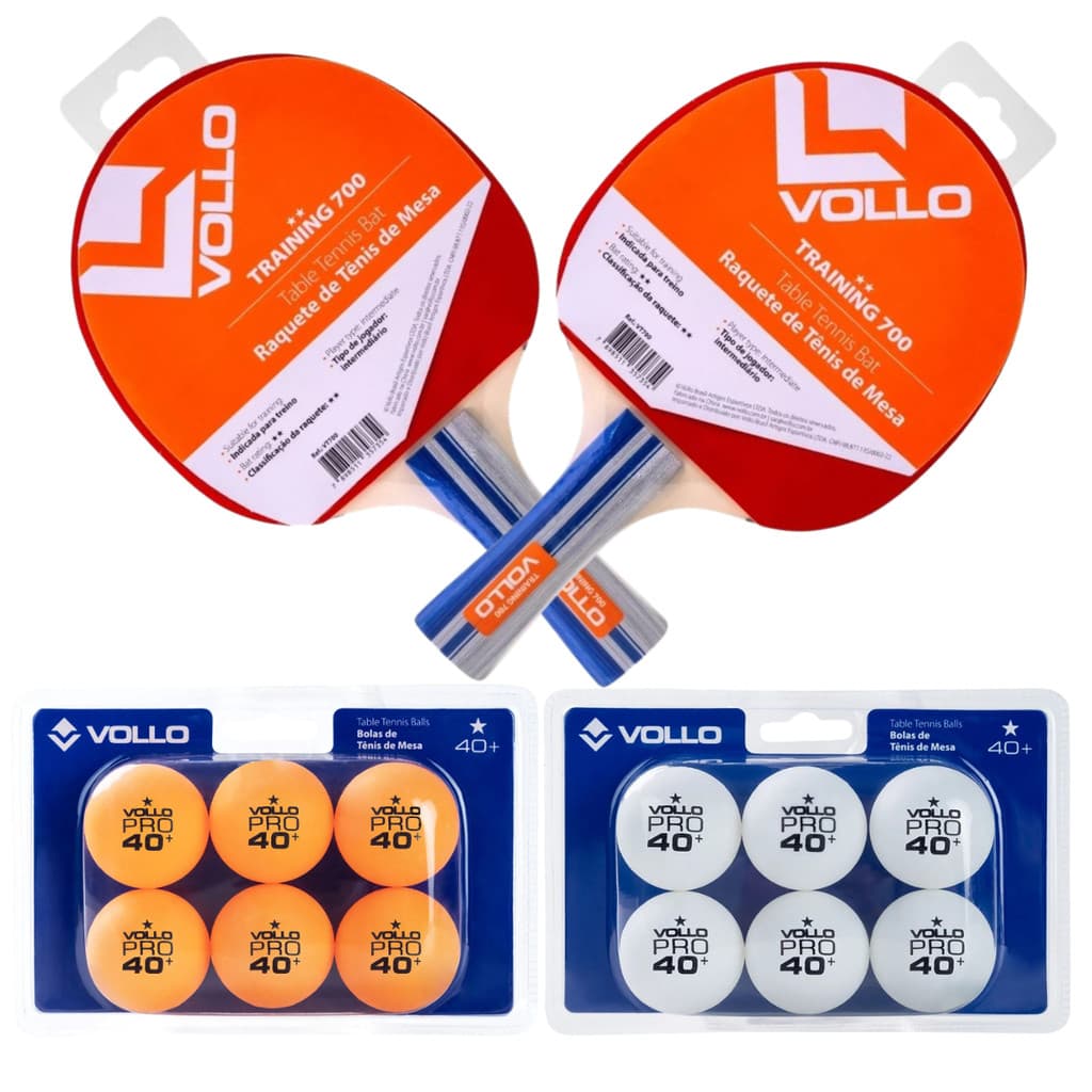 Ping Pong Raquete Bolinha Tênis de Mesa Vollo Diversos Modelos