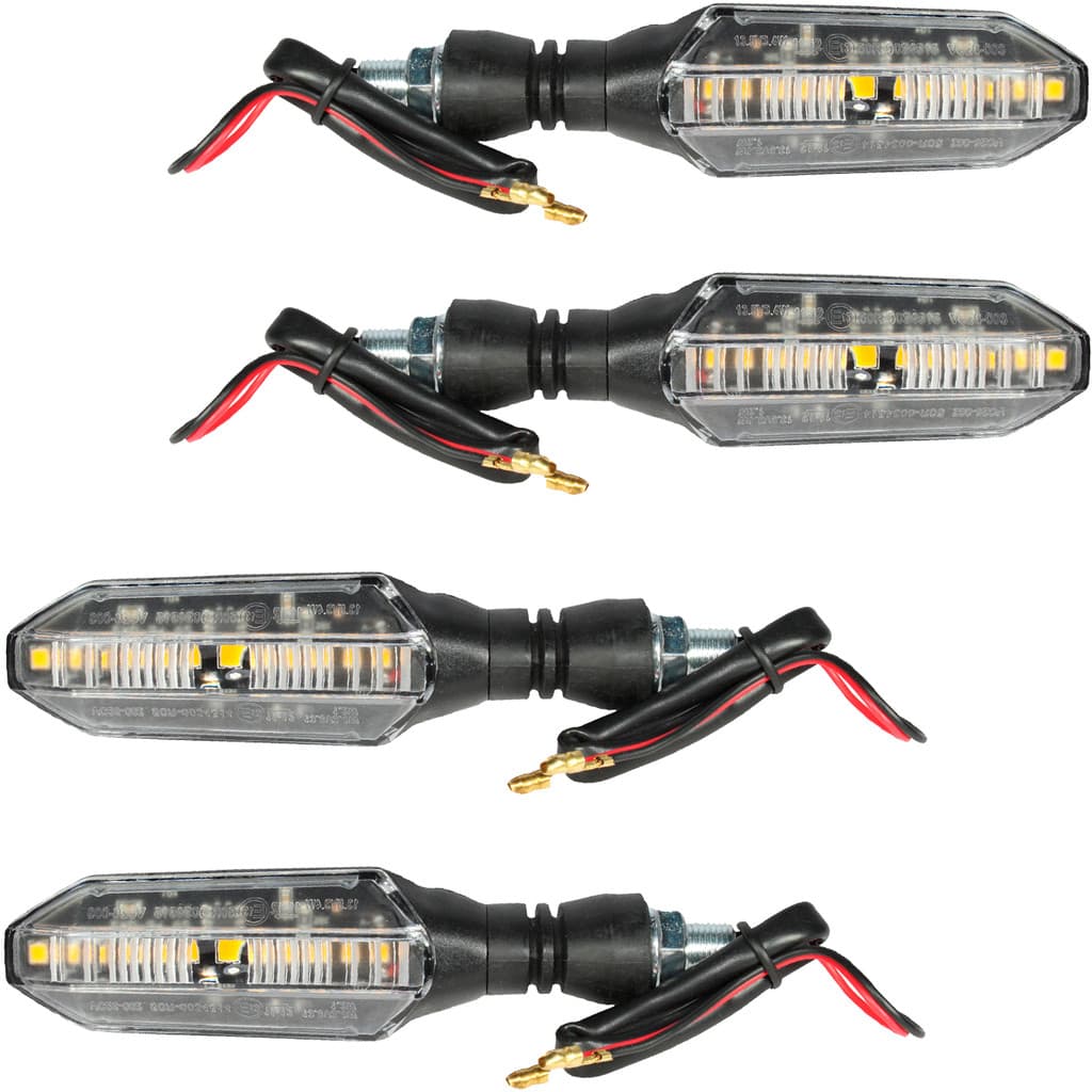 Kit 4 pisca led sequencial CB250F para CB 300 NXR125 NXR160 XRE300 XRE190 CBX250 Twister YBR125